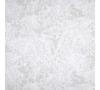 Tissu Toile Savoie Enduit Blanc Calédonie sur Fond Gris Clair - par 50 cm