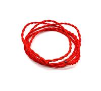 Tissu tricoté Câble torsadé, Câble d'alimentation for lampe à 2 conducteurs, gainé de tissu torsadé, 0,75 mm, flexible, multicolore, 1-30 m(Red,20m)