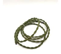 Tissu tricoté Câble torsadé, Câble d'alimentation for lampe, gainé de tissu torsadé, 2 conducteurs, 0,75 mm², multicolore, 1 à 30 m(Army Green,1m)