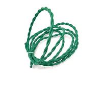 Tissu tricoté Câble torsadé, Câble d'éclairage multicolore à 2 conducteurs torsadés, calibre 18 AWG, gainé de tissu, longueur 1 à 30 m(Green,1m)
