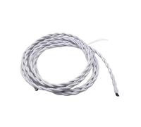 Tissu tricoté Câble torsadé, Câble d'éclairage multicolore à 2 conducteurs torsadés, calibre 18 AWG, gainé de tissu, longueur 1 à 30 m(Light,20m)
