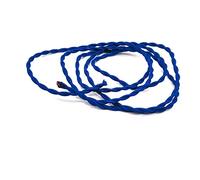 Tissu tricoté Câble torsadé, Câble électrique torsadé à 2 conducteurs de 0,75 mm², gainé de tissu, multicolore, longueur 1-30 m(Blue,5m)