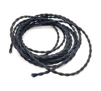 Tissu tricoté Câble torsadé, Câble électrique torsadé gainé de tissu, 2 conducteurs, 0,75 mm², multicolore, 1-30 m, for suspension(Black,1m)