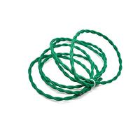 Tissu tricoté Câble torsadé, Câble électrique torsadé gainé de tissu, 2 conducteurs, 0,75 mm², multicolore, 1-30 m, for suspension(Green,30m)