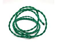 Tissu tricoté Câble torsadé, Câble électrique vintage torsadé gainé de tissu, 2 conducteurs, 0,75 mm², multicolore, 1 m à 30 m(Green,30m)