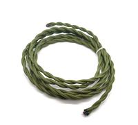 Tissu tricoté Câble torsadé, Câble gainé de tissu, 2 conducteurs, 0,75 mm², multicolore, 1-30 m(Army Green,5m)