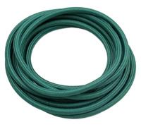 Tissu tricoté Câble torsadé, Câble souple Baric à 2 conducteurs de 0,75 mm² avec gaine textile multicolore, 2-10 m(Blackish green,5meter)