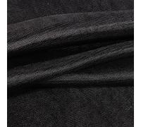 Tissu Tulle souple grande largeur uni Noir - Au mètre