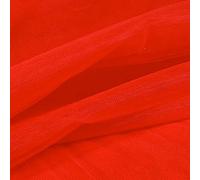 Tissu Tulle souple grande largeur uni Rouge - Au mètre