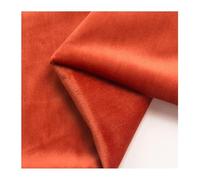 Tissu velours extensible, Tissu d'ameublement en velours de polyester Orange 1,55 mètres par 1 à 5 mètres(1.55X1 meters)
