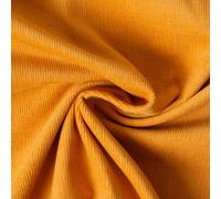 Tissu Velours milleraies Lilou uni Jaune moutarde - Par 50 cm