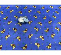 Tissu Winnie l'ourson Disney en polycoton de haute qualité pour enfants | 80 polyester 20 coton imprimé 114,3 cm de large - 1 mètre
