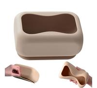 Tissue Box- 17cm Facial Tissue for Modern Silicone, Holder Suction Cup with Wall Mount Napkin Dispenser for Bathroom, Bedroom, Living Room, Dorm, Apartment, Car, and Hotel Table
