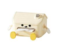 Tissue Box Organizer - Aesthetic Multi-Functional Indoor Storage,Snow House Tissue Box Holder - for Bedroom Dorm Bedside Kitchen Remote Control Eyeglasses Marker Pens 7.4x6.02x5.2 inches