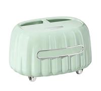 Tissue Box Organizer Container - Rectangular Desktop Paper Dispenser, Multi Functional Napkin Storage Cover for Bathroom, Kitchen, Bedroom, Dining Room | Decorative Holder for Apartment, Hotel, Farmho