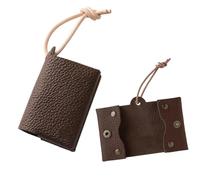 Tissue Holder - 9.5x6cm PU Leather Pocket Paper Storage Case