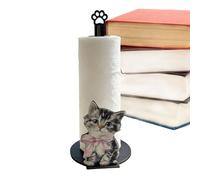 Tissue Holder Stand - Cute Dog Cat Toilet Paper Rack, Decorative Bathroom Organizer, Stable Base Roll Holder Rack | Practical Organizer for Bathroom Kitchen Cabinet Travel Camping
