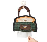 Tissue Paper Holder, Cute Tissue Bag, Dispenser, Large Capacity Holders, Space Saving Bear Organizer, Cute Bathrooms Holder Bag for Bedroom Living Room