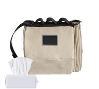 Tissue Roll Holder Travel - 16x14cm Portable Tissue Cover - Waterproof Hanging Bag for Outdoor Camping, Hangable Roll Paper Storage Bag, Reusable Car Paper Towel Holder for Beach, Home, Bathroom