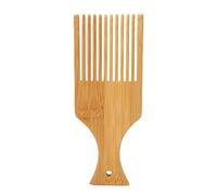 Tissure de Peigne en Bois de Bambou avec Poignée Confortable, Tissages Fins et Utilisation Polyvalente pour le Tricot, les Cheveux et la Barbe, la Conception Petits Trou pour un Stockage Pratique