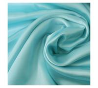Tissus Couture Tissu En Satin De Polyester, Simulation Haut Gamme Soie, Doublure Boîte-cadeau, Couleur Unie, Bricolage, Couture Robe Poupée(Hulan,25cm by 150cm)