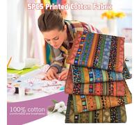 Tissus De Courtepointe - 5pcs 50x50cm Paquet En Tisu En Coton, Textile Bronzant De Style Ethnique, Matériau Artisanal Coloré, Coton De Bonne Qualité Et Fiable | Pour Les Projets Faits À La Mai