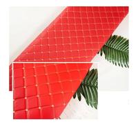 Tissus En Similicuir Haut De Gamme,Matériaux Décoration Cuir Très Résistants, Pour Meubles Rembourrés Bricolage(Red,1.6x1m)