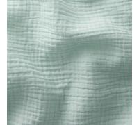 Tissus et Nappes Westeel - Double Gaze de Coton Unie - au Mètre - 24 Coloris Mousseline de Coton Tissu Hydrophile Pour Vêtements et Linge de Maison Légers et Doux (Menthe Claire)