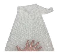 Tissus For Robe De Mariée, 5 Mètres, Perles, Version Complète La Taille Du Tube, Tissu En Dentelle Perlée(7)