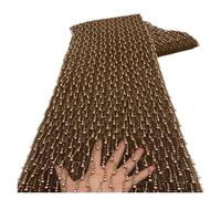 Tissus For Robe De Mariée, 5 Mètres, Perles, Version Complète La Taille Du Tube, Tissu En Dentelle Perlée(4)