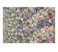 Tissus Pour Robe De Mariée Tissu brodé unilatéral appliqué 3D Robes for femmes haut de gamme Matériau for robe mariée(Light blue purple)