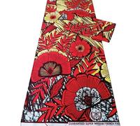 TISSUSHOP - Super Wax Kindu - Tissu africain wax - Pagne 100% coton (pagne 4 yards)