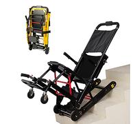 TISTIK Fauteuil Roulant électrique pour Personnes âgées grimpant Les escaliers, Fauteuil Monte-escalier léger et Portable, Aide au Transport des Patients handicapés avec Moteurs puissants,Black