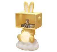 TISTIK Table de chevet créative de dessin animé pour chambre d'enfant, joli petit lapin/fleur, casier, moderne et minimaliste, salon, chambre à coucher, table de chevet