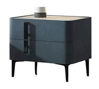 TISTIK Table de Chevet Minimaliste créative avec tiroirs 50 * 40 * 47cm Table de Chevet en Bois d'ardoise Casier de Rangement pour Le côté du lit Convient au Salon Chambre