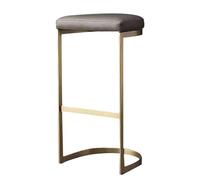 TISTIK Tabouret de bar moderne en fer forgé, tabourets hauts industriels, chaise de bar, chaise de bar, coussin en éponge, hauteur 65/75 cm, convient pour comptoir de bar de 95 à 110 cm