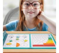 Tisujune Livre Magnétique de Démontration des Fractions | Outils Pédagogiques Magnétiques Mathématiques Sciences Techno | Matériel Éducatif Polyvalent École Primaire