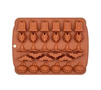 Tisujune Moules à Bonbons Gélifiés Halloween - Moule À Bonbons Crâne,Moules en Silicone Réutilisables Antiadhésif Démoulage Facile pour Chocolat Gelées Confiserie Créations Halloween
