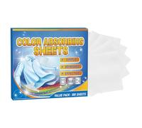 Tisujune Pour Linge Attrape-Couleurs,Capteur de Teinture Anti-Décoloration des Vêtements - 100 Pièces Pastilles Fixatrices de Couleur pour Pull Manteau Jean