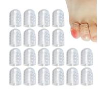 Tisujune Protège-Orteils en Silicone | 20 Pièces Anti-Frottement Transpirants Transparents | Transpirable Hommes Femmes Porteurs de Talons Hauts Travail Événements Formels Course Marche Activités