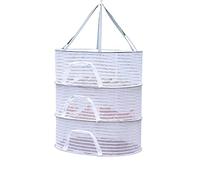 TITA-DONG Filet de Séchage Pliable Multicouche, Filet de Séchage en Maille Suspendu avec Fermeture éclair, Filet de Séchage Alimentaire Peu Encombrant pour Fruits et Légumes, étendoir à(3 Couches)