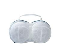 TITA-DONG Sac à Linge Soutien-Gorge Sacs à Linge, Haute Perméabilité en Forme de Soutien-Gorge Sacs de Lavage en Maille avec Poignée et Fermeture Éclair(Bleu)