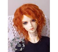 Tita-Doremi BJD Poupée Perruque Ball-Jointed Doll 1/3 8-9Inch 22-24cm Pullip SD Orange Wig Hair Toy Head Perruque Cheveux(Not A Doll)