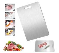 Titachef Titanium Cutting Boards,Titachef Pure Cut Titanium Cutting Board,Titachef Food-Grade Stainless Steel Cutting Board, for Home Kitchen Cooking (XL)