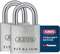 Titalium 64ti/20 Special Aluminium Lock Body Hardened Steel Shackle 3 Silver