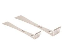 Titan 17005 Lot de 2 grattoirs en acier inoxydable pour pied-de-biche 19,5 x 2,4 cm et 24,9 x 2,4 cm
