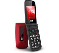 TITAN 2 - Téléphone portable pour personnes âgées avec touches XL, 4G et volume 105dB - Rouge