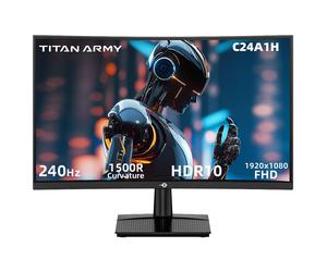 TITAN ARMY C24A1H Moniteur Gaming 24 R1500 VA FHD 240Hz (UE)