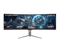 Moniteur de jeu TITAN ARMY C49C1S, écran VA incurvé rapide 49 pouces (1800R), résolution Dual QHD 5120 x 1440, fréquence de rafraîchissement de 240