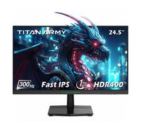 TITAN ARMY P2510HS Moniteur de jeu, écran IPS rapide CSOT 24,5 pouces 1920 x 1080, taux de rafraîchissement de 300 Hz, HDR400, 121 % sRGB, temps de réponse GTG de 1 ms, Adaptive-Sync